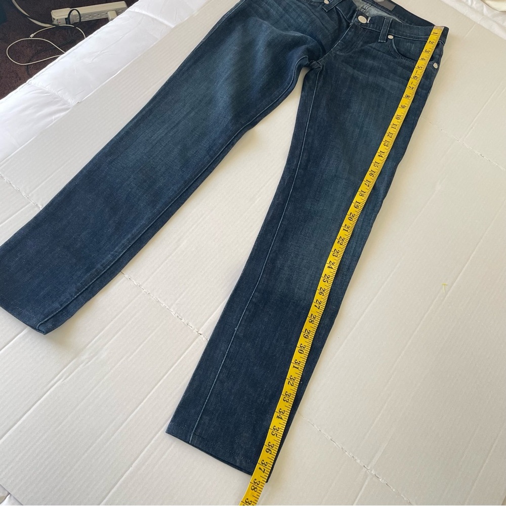 Y2K Rock & Republic women’s Dark Blue Jeans Embellished Pockets - Picture 13 of 14